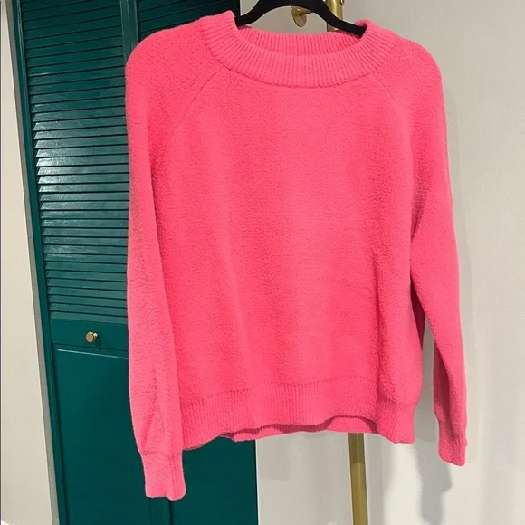 Zara Vibrant Pink Crew Neck Sweater - Picture 3 of 6